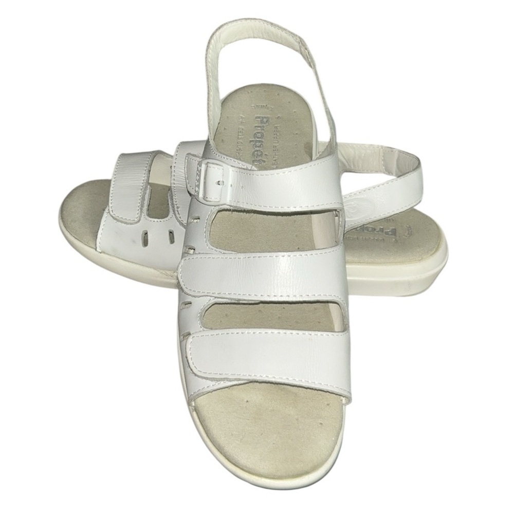 Propet White Leather Sandals Size 9